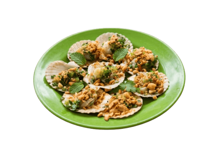 Sò điệp nướng mỡ hành