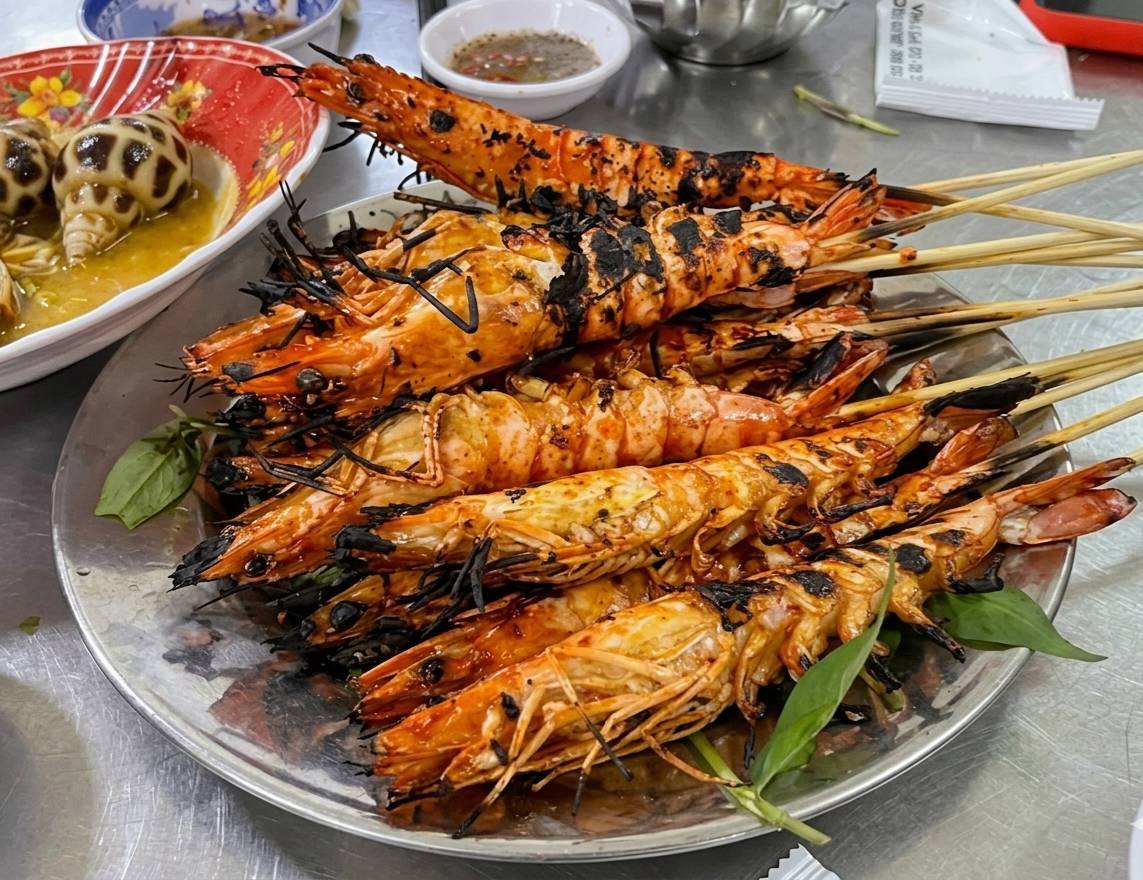 Tôm nướng sa tế